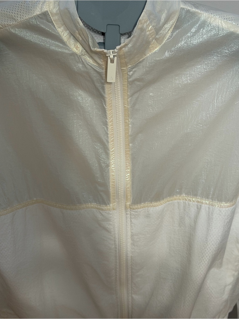 Alala Iridescent White Lightweight Zip-Up Jacket – Women’s Small - Picture 4 of 9